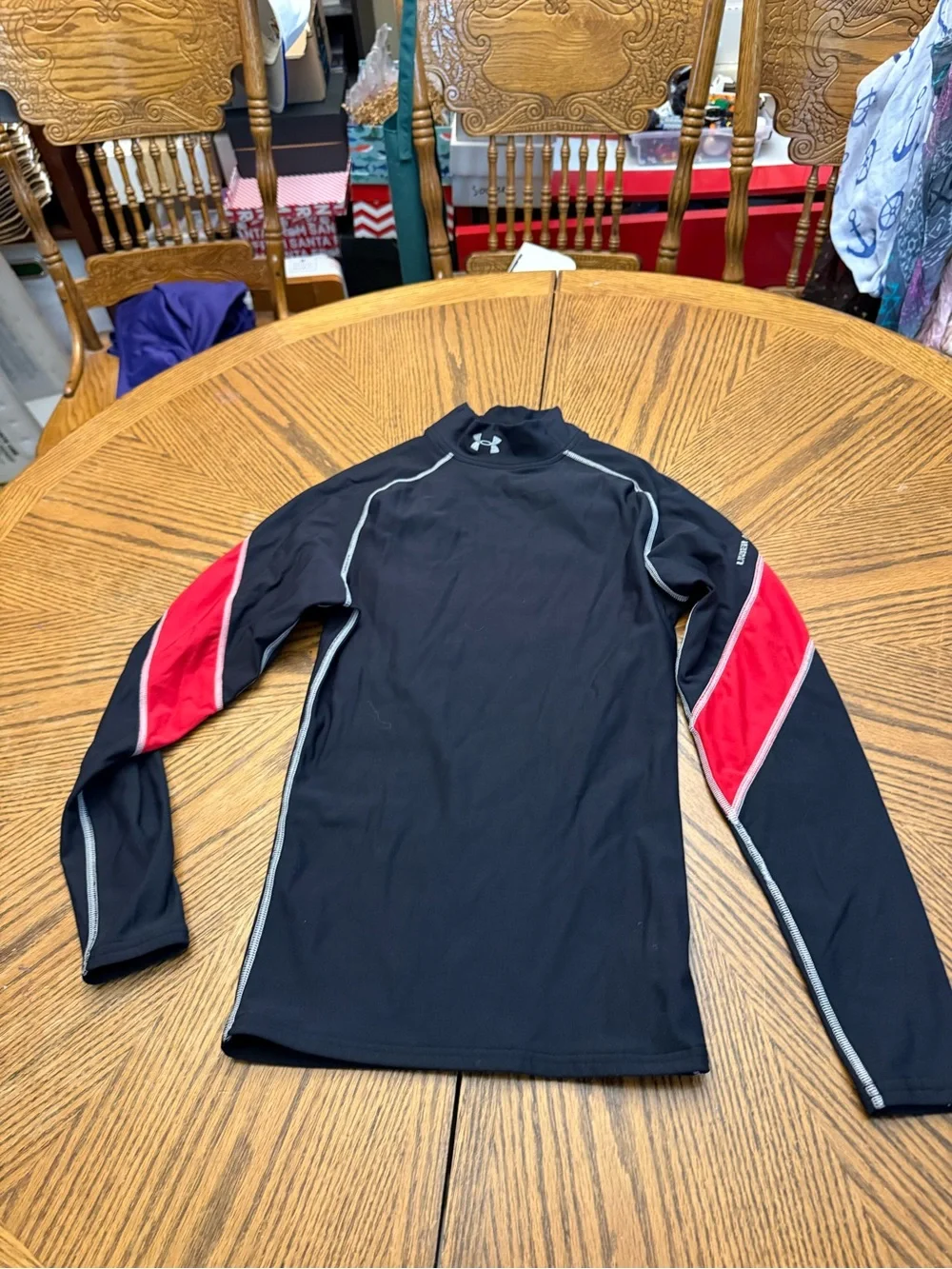 Under Armour Black and Red Men’s Long-Sleeve